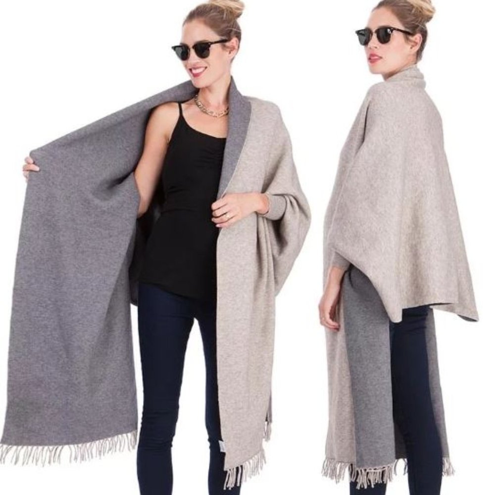 Seraphine - Two Tone Nursing and Maternity Shawl